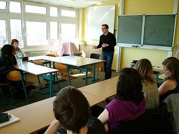 Besuch im Käthe-Kollwitz-Gymnasium